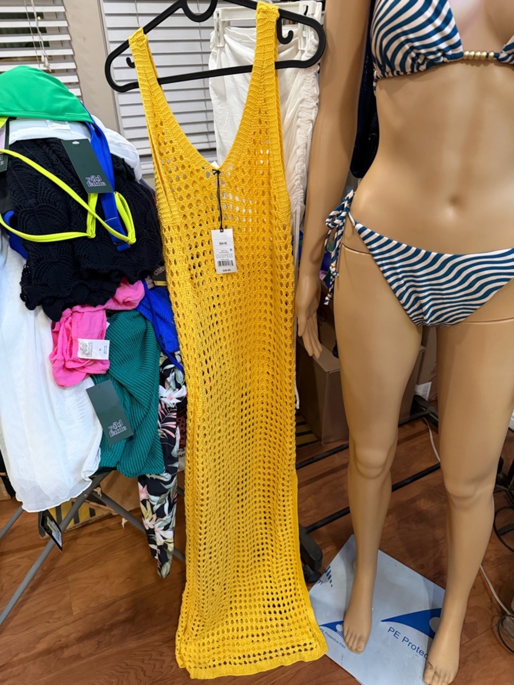 Target Yellow Crochet Maxi Swim Coverup